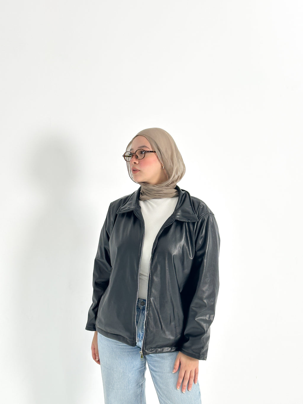 Leather Zipped Jacket