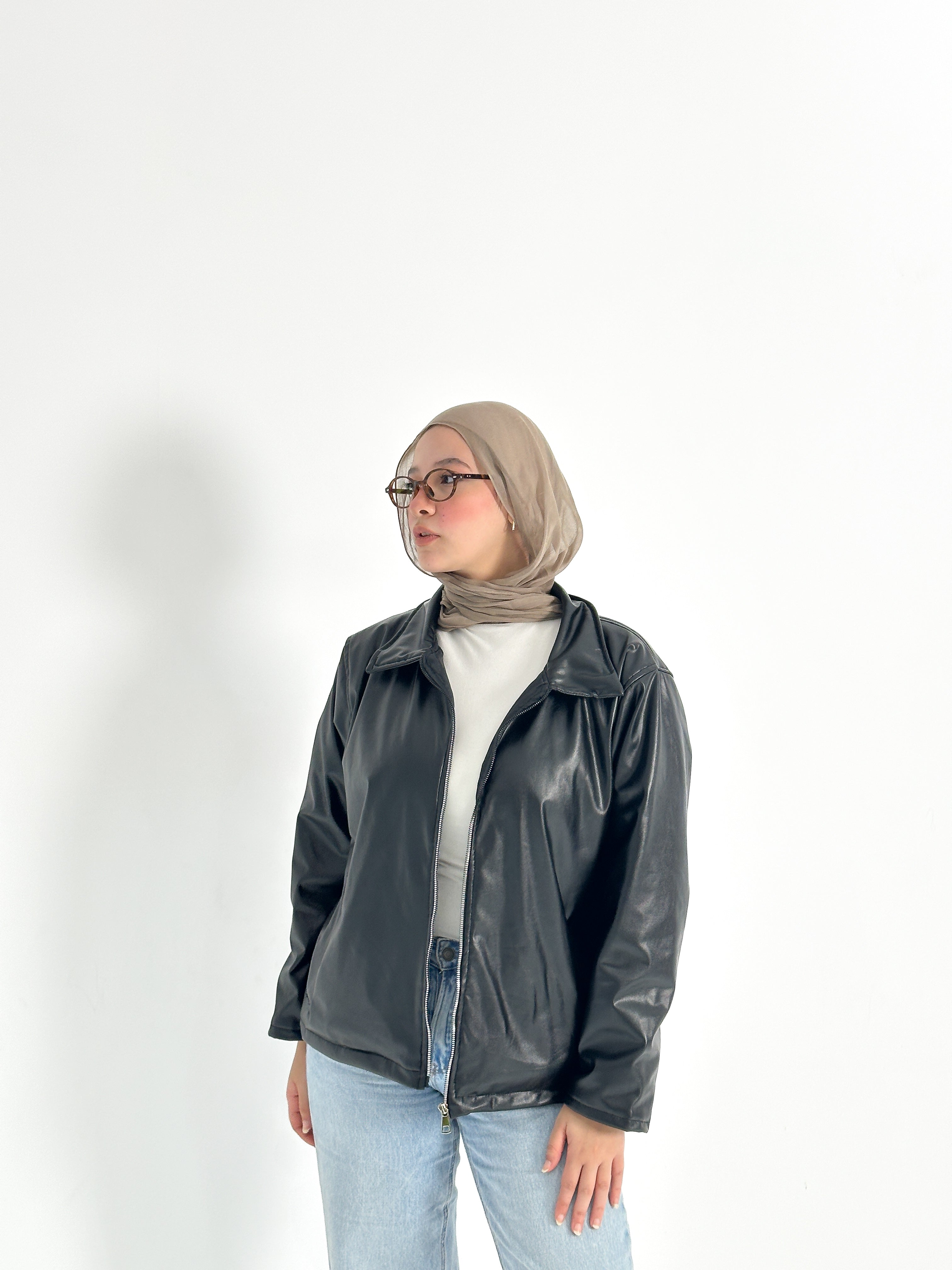 Leather Zipped Jacket