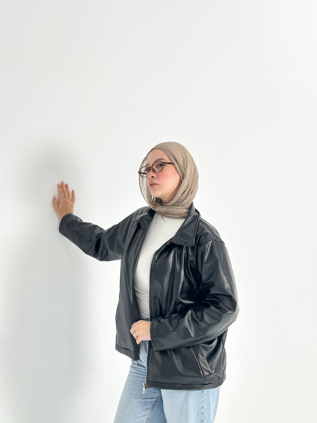 Leather Zipped Jacket